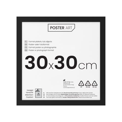 Bilderrahmen schwarz 30x30 cm