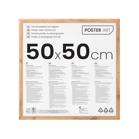 Bilderrahmen Eiche Wotan 50x50 cm