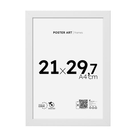 White picture frame 21x29.7 (A4) cm