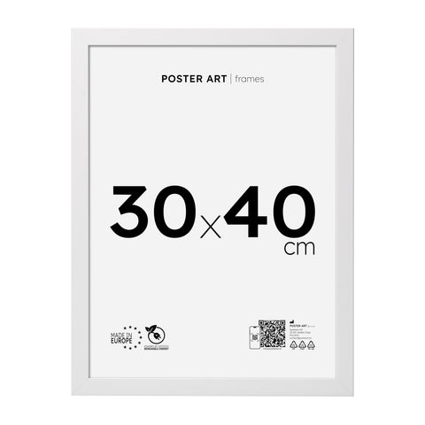 White picture frame 30x40 cm