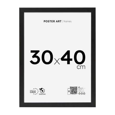 Black picture frame 30x40 cm