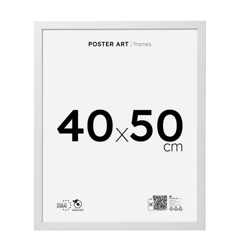 White picture frame 40x50 cm
