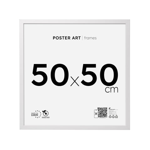 White picture frame 50x50 cm