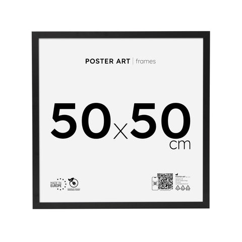 Black picture frame 50x50 cm