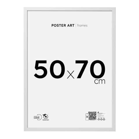 White picture frame 50x70 cm