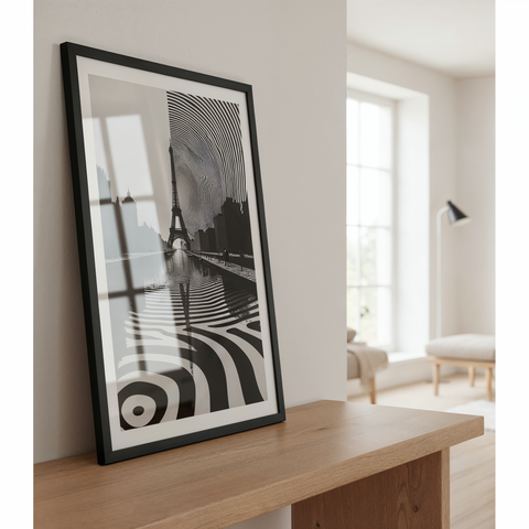 Ramka na zdjęcia czarna 50x70 cm