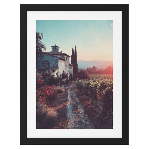 Chemin vers le vignoble