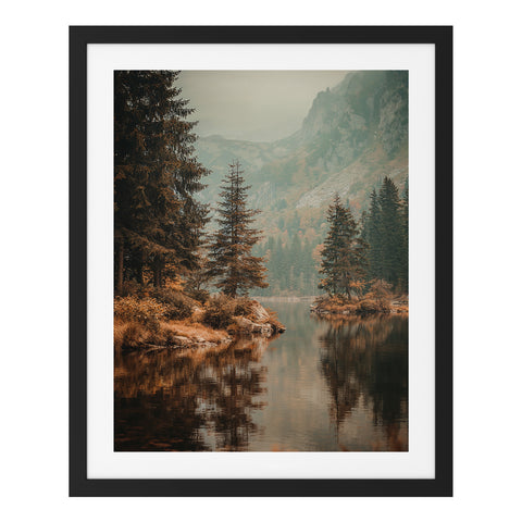 Die Ruhe des Bergsees