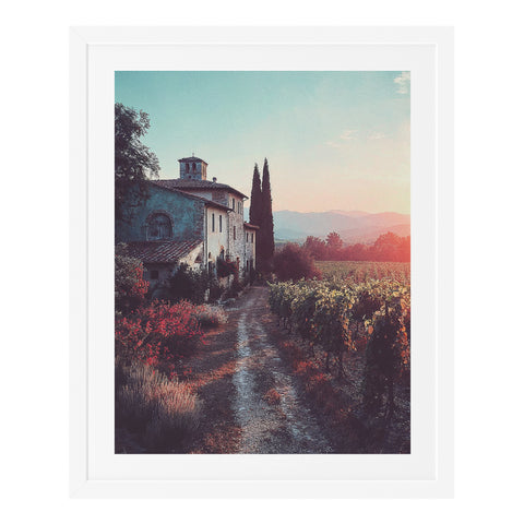 Chemin vers le vignoble