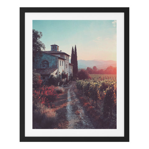 Chemin vers le vignoble