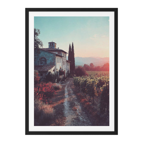 Chemin vers le vignoble